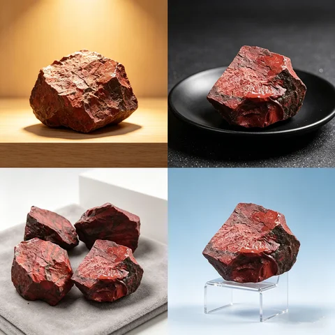 Natural Oriental Jasper Bloodstone Raw Ore Crystal Stone Room Decoration Aroma Diffuser Stone Mineral Specimen Collection Gifts