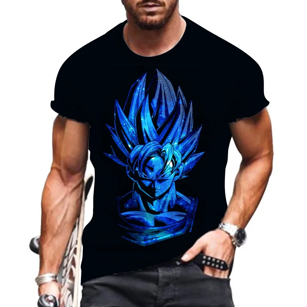 

Tshirt Men Men's Hip Hop Goku Dragon Ball Tshirts Anime Clothing Y2k 110-6XL Tops Fashion Harajuku Style Trend Super Saiya