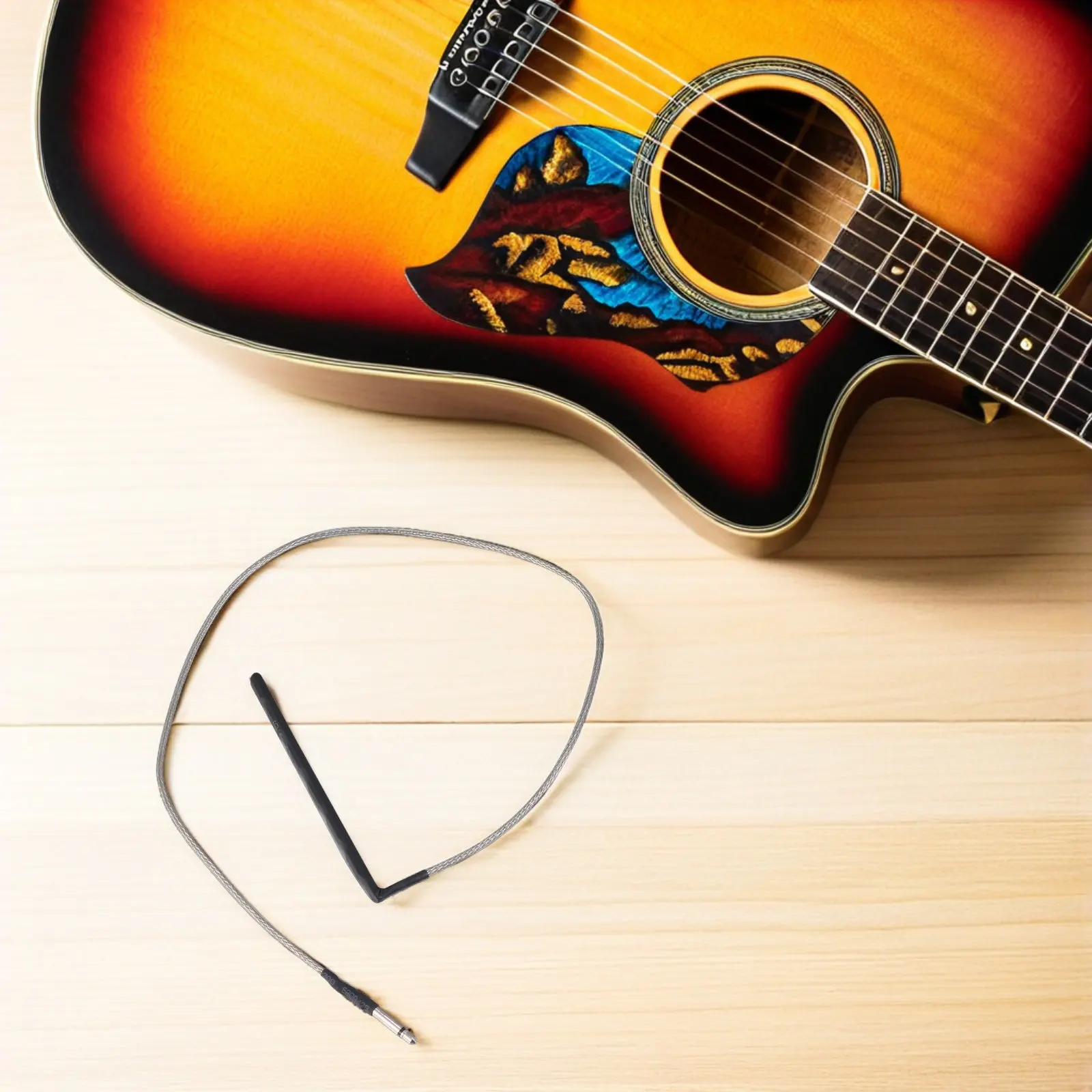 Kit com 4 Captadores Piezo para Guitarra Acústica, Sistema de Transdutor para Violão Folk, Clássico, Baixo, Banjo, Ukulele, Violoncelo e Bandolim - Captador Sob o Cavalete