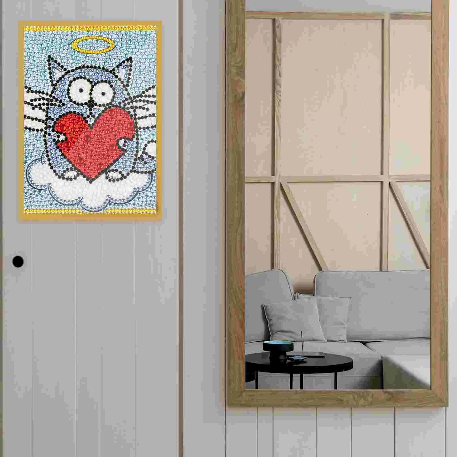 

4 Pcs Diamond Drawing Frame Child Picture Certificate Frames Pvc Magnetic Adhesive