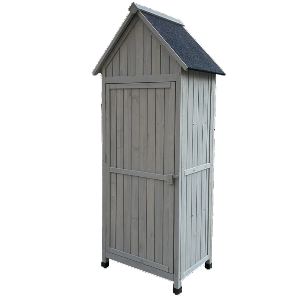 رائجة البيع صديقة للبيئة مقاوم للماء في الهواء الطلق حديقة خزائن التخزين الخشب الحطب سجل سقيفة تخزين الأدوات بسهولة تجميعها #2