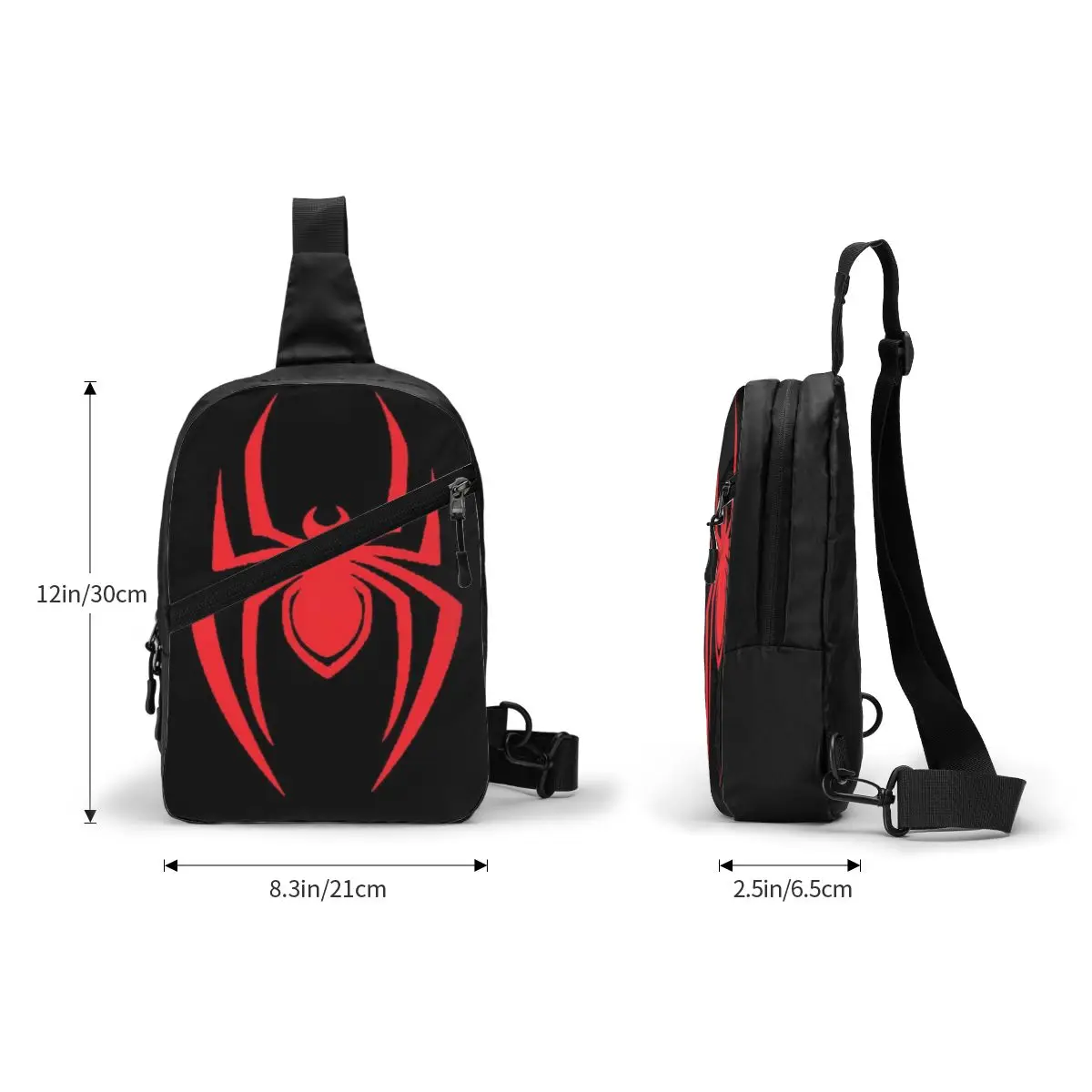 Bonito Little Spider Sling Crossbody Mochila Homens Custom Animal Peito Shoulder Bag para Ciclismo Camping Daypack