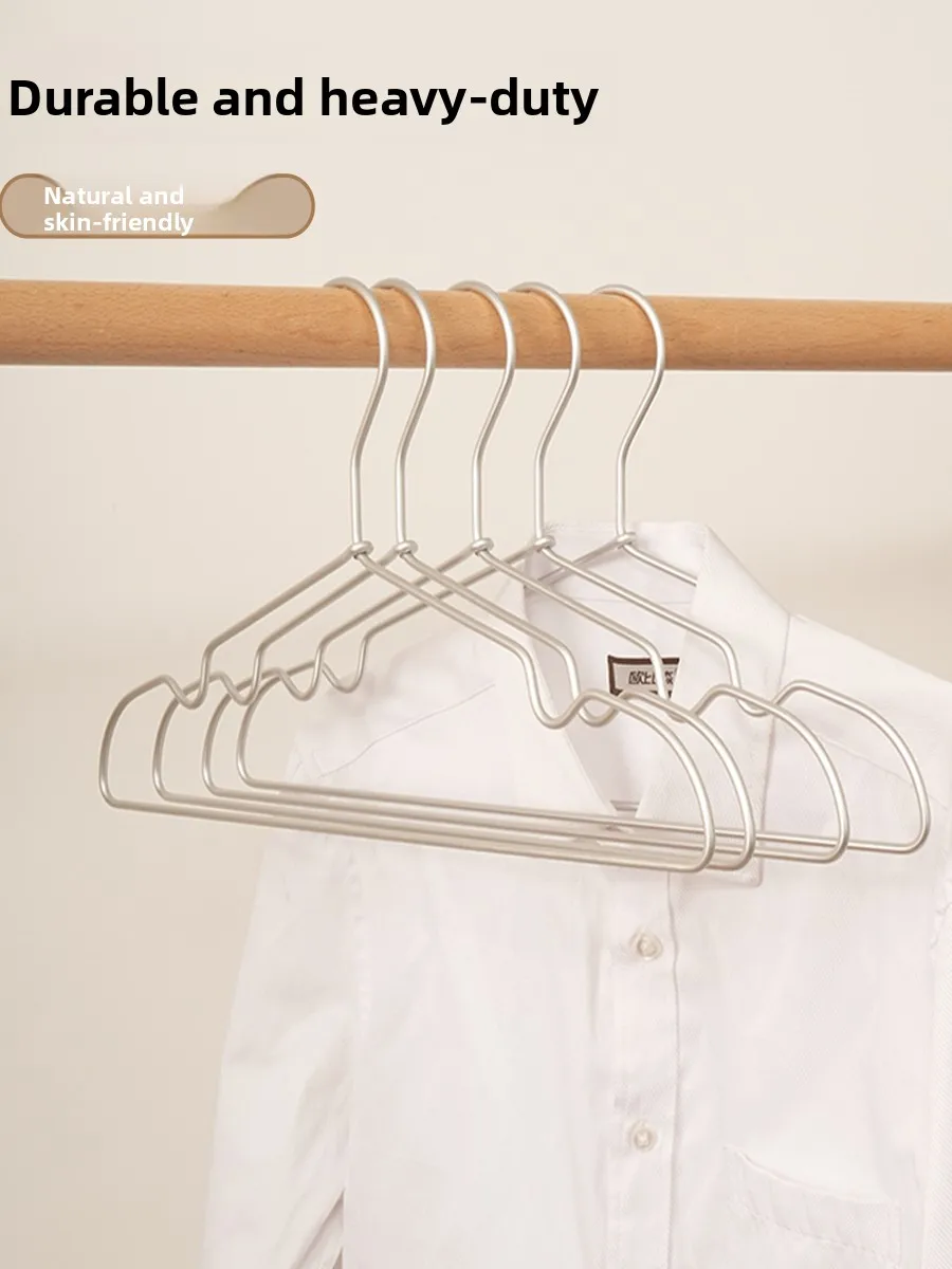 

Новая простая вешалка для одежды из алюминиевого сплава, противоплесневая, нескользящая, для дома, отеля, магазина одежды, в скандинавском стиле