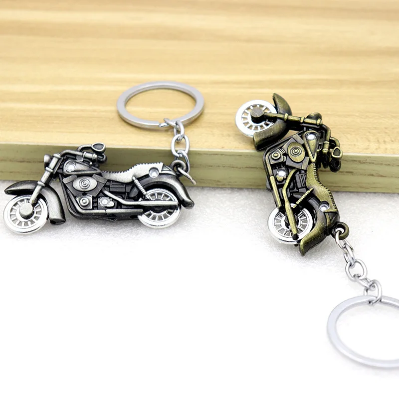 Trendy Hip-hop Simulation Three-dimensional Motorcycle Keychain High-end Current Cool Street Jewelry Pendant Fashionable Elegant