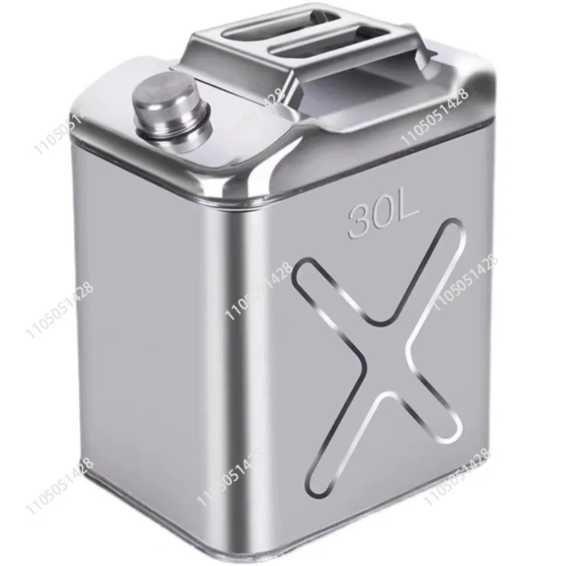 10 Liters, No. 201 Stainless Steel Fuel Tank  Storage Oil Barrel Lubricating Oil Tank Car Fuel Tank with Oil Pipe