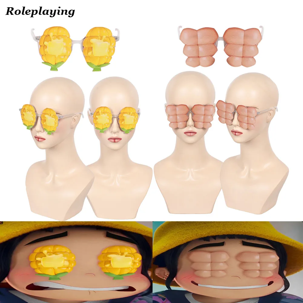 

Zoey Demon Cos Hunters косплей попкорн мышечный стиль солнцезащитные очки для женщин и девочек очки Хэллоуин карнавальный костюм аксессуары