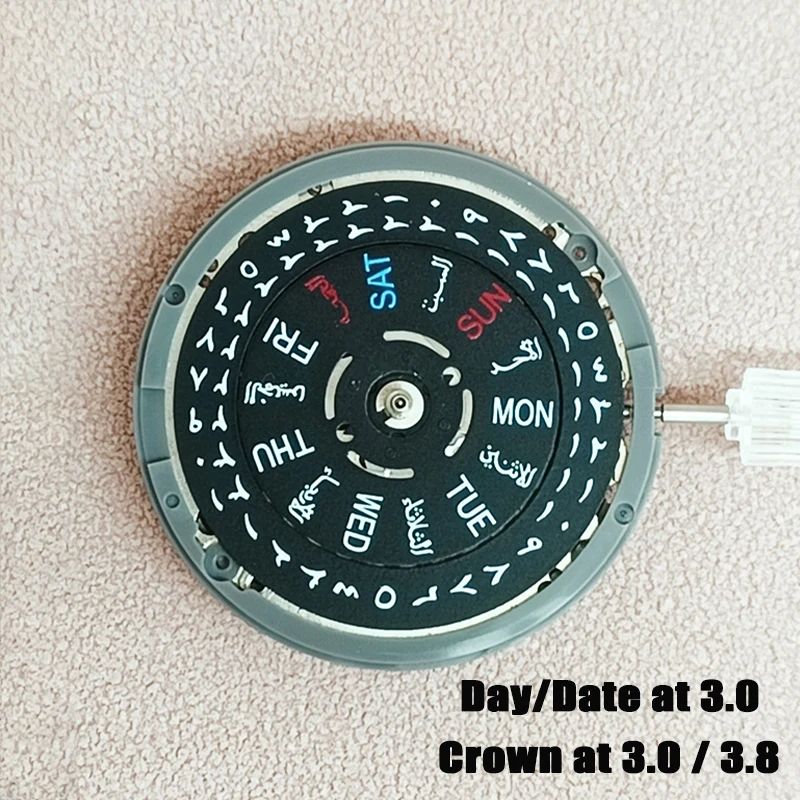 

Black NH36 NH36A Movement Arabian Date Week Dial Crown at 3.0H 3.8H Automatic Mechanical Movt SEIKO SKX007 SKX007 Watch Repair