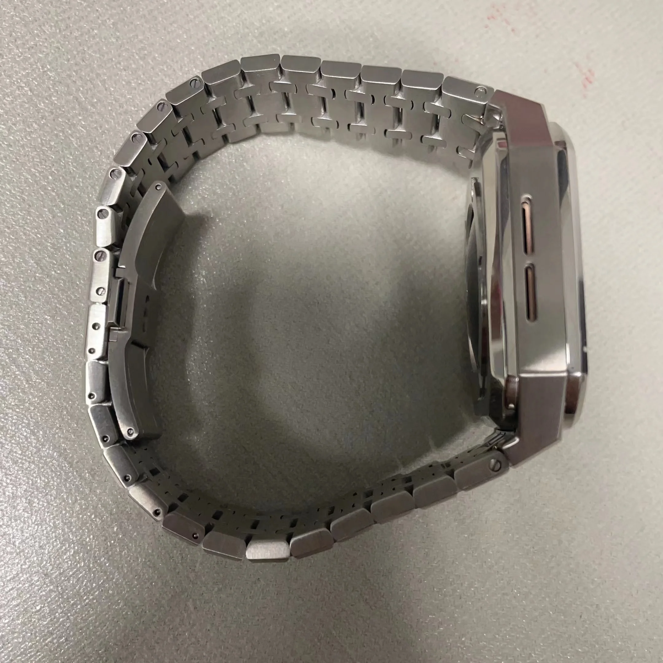 Cassa di lusso + cinturino per cinturino Apple Watch serie 7 45mm cinturino in metallo in acciaio inossidabile cinturino correa per cinturino iWatch 6 SE 5 44mm
