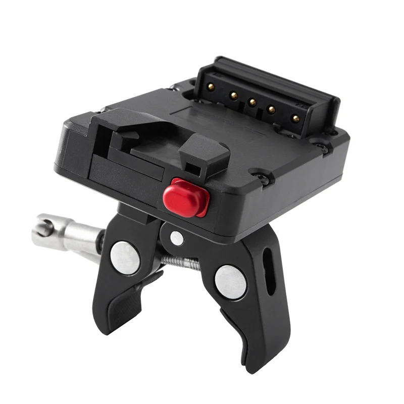 

Mini Nano V-Lock Mount Battery Power Supply Adapter Plate with Plier Clamp for Mini V-Mount Battery