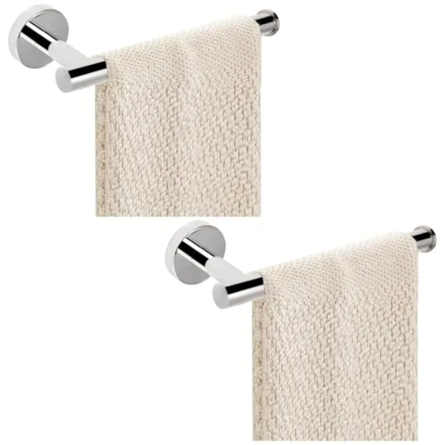 

2-Piece Hand Towel Holder - 9" Modern Design Towel Ring Thicken SUS 304 Stainless Steel Towel Holder for Bathroom Wall Contem