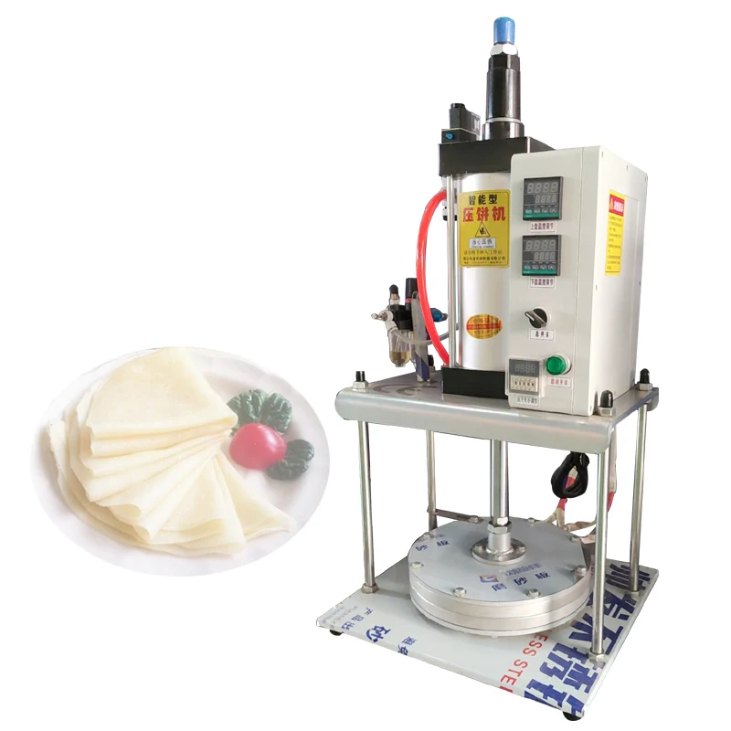 

Pancake Making Machine Stainless Steel Commercial Pneumatic Tortilla Spring Rolls Pancake Forming Press Machine