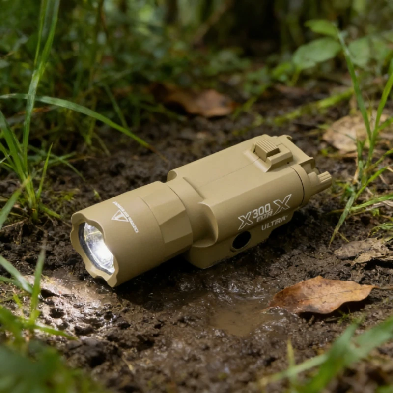 

Тактический фонарь Airsoft Gun Light X300, многорежимный, для 20-мм рельсов, незаменимое снаряжение для ночных CS-матчей