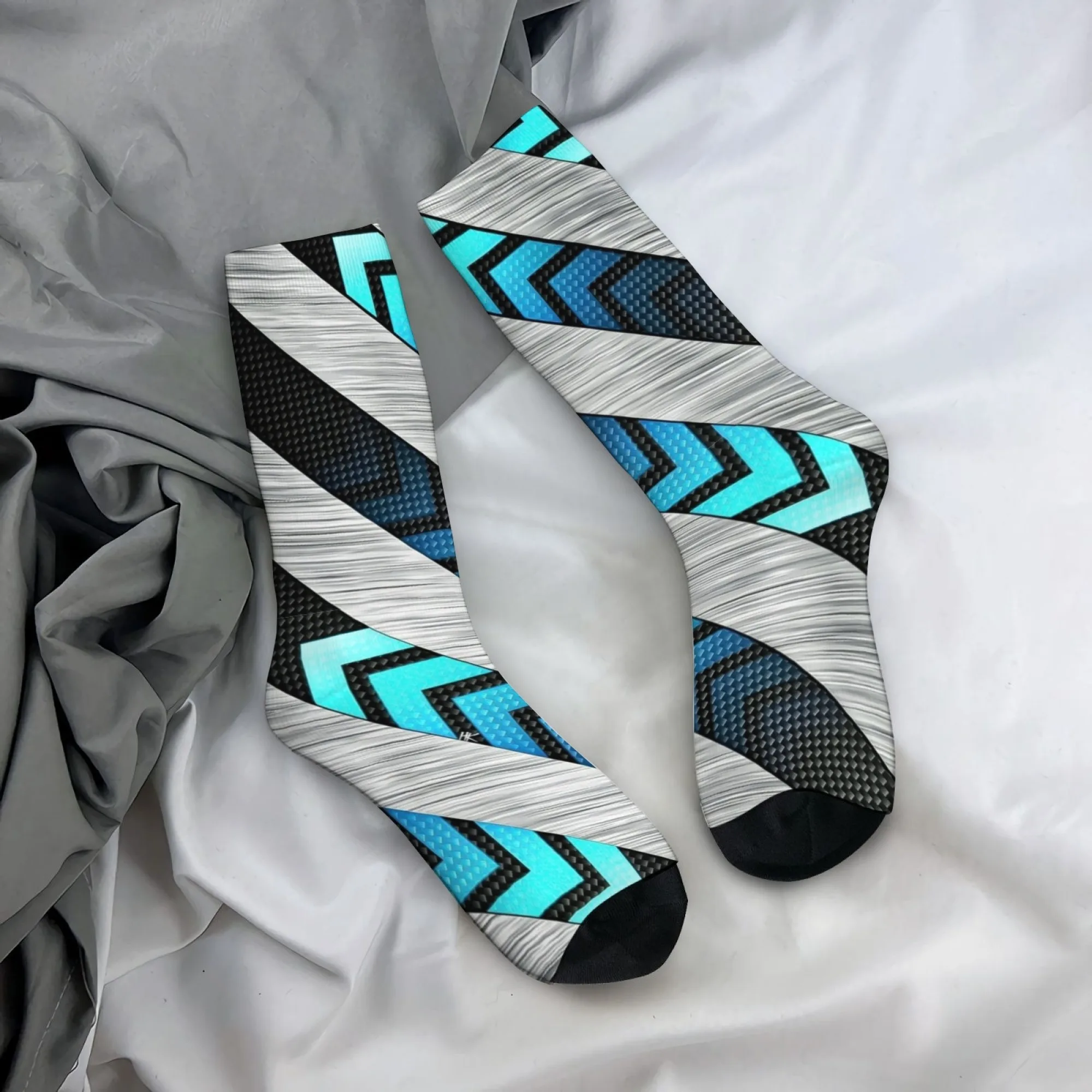 Industrial Style V Arrow Socks Durable Lightweight Wrinkle-resistant Men's Cycling Hiking Camping Fashionable Streetwear Sock