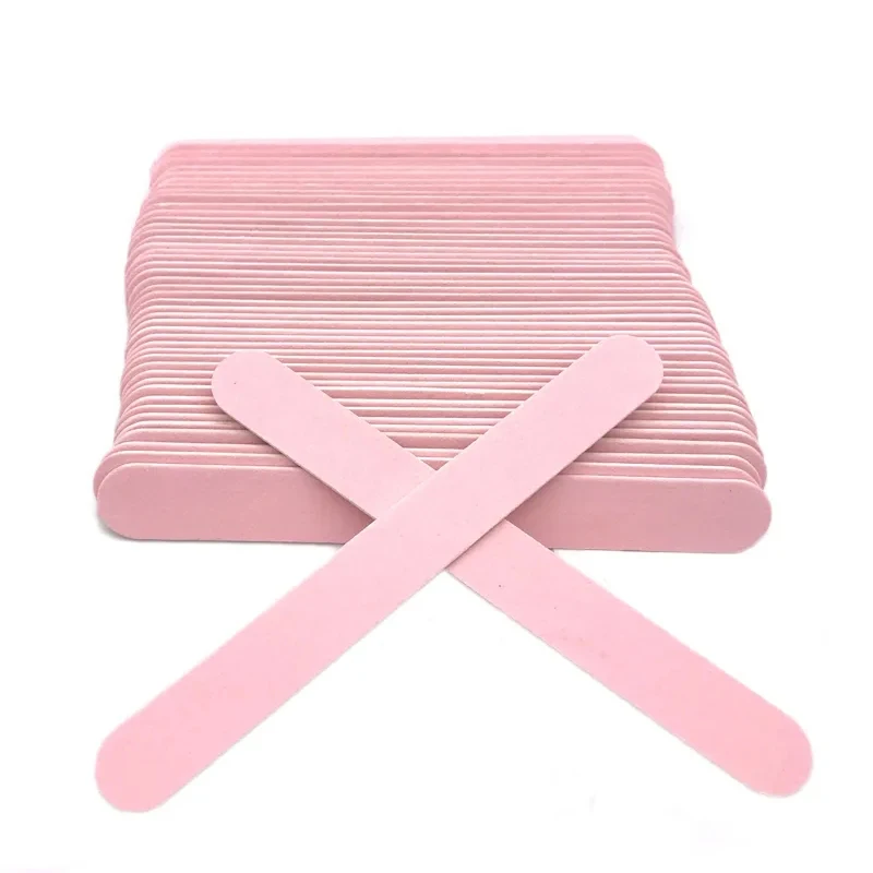 

500Pcs/Set Professional Nail File 240/240 Grit Straight Wooden Nail Buffer Disposable Nailpilniki do paznokci File Sandpaper Hot