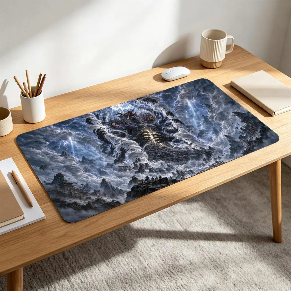 Thunder Beast God Mouse Pad Gaming printon demand HD New Custom Home Mousepad XXL Non-Slip Natural Rubber Office Mouse Mats