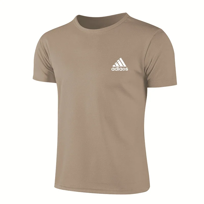 

Men Women Quick Drying Short Sleeve T-shirt Summer Gym Running neck T-shirt Training gym sports Trainer Running T-shirt