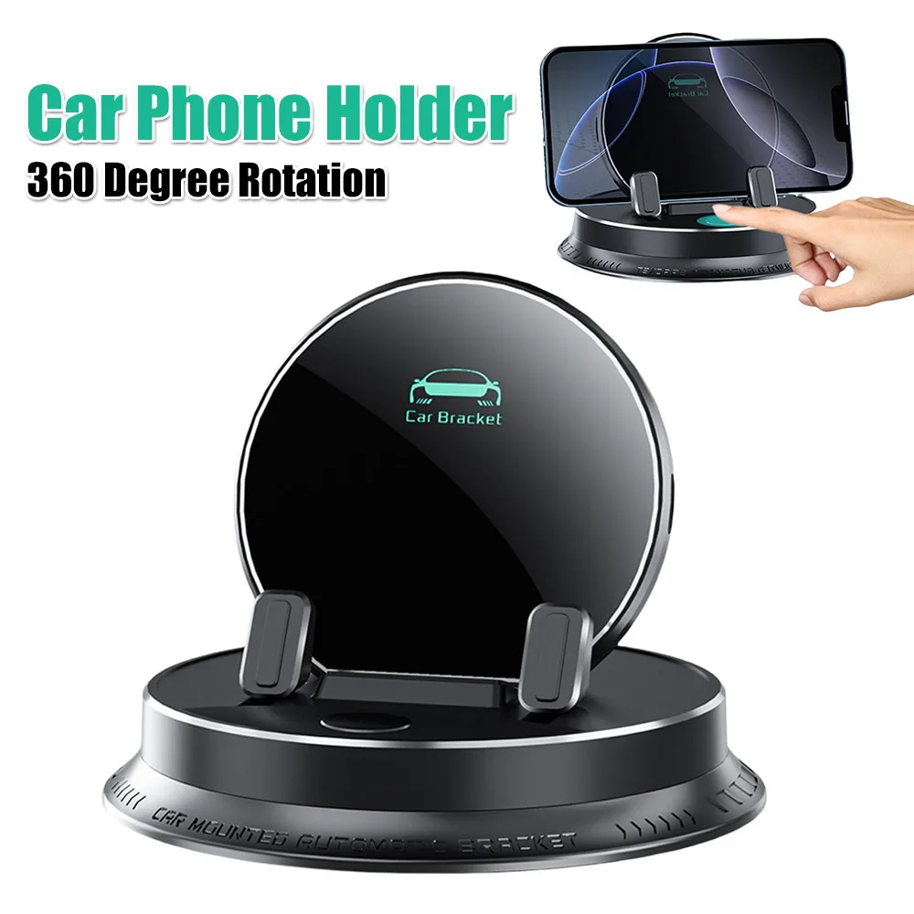 

Универсальный держатель для телефона на приборную панель автомобиля с поворотом на 360 градусов, крепление для мобильного телефона на приборную панель автомобиля