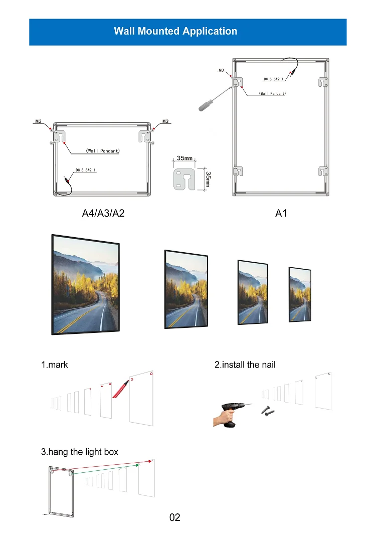 LED Light Advertising Box