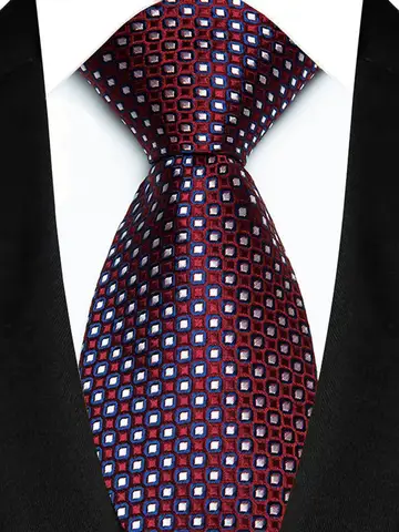 Luxury 8CM Men's Necktie Classic Neck Ties For Man Wedding Business Party Polka Dot Jacquard Woven Ascot Accessories Gift