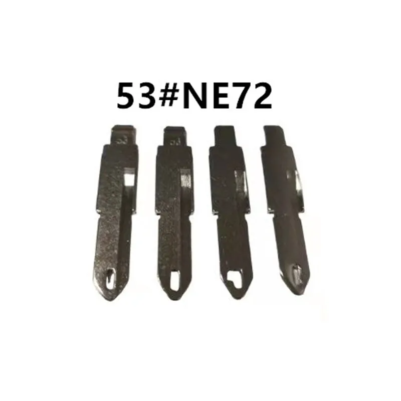 

10pcs Uncut key Blade LISHI 53# NE72 Key Blade for Peugeot 206 207 Citroen Renault for Keydiy KD Xhorse VVDI JMD Car Accessories