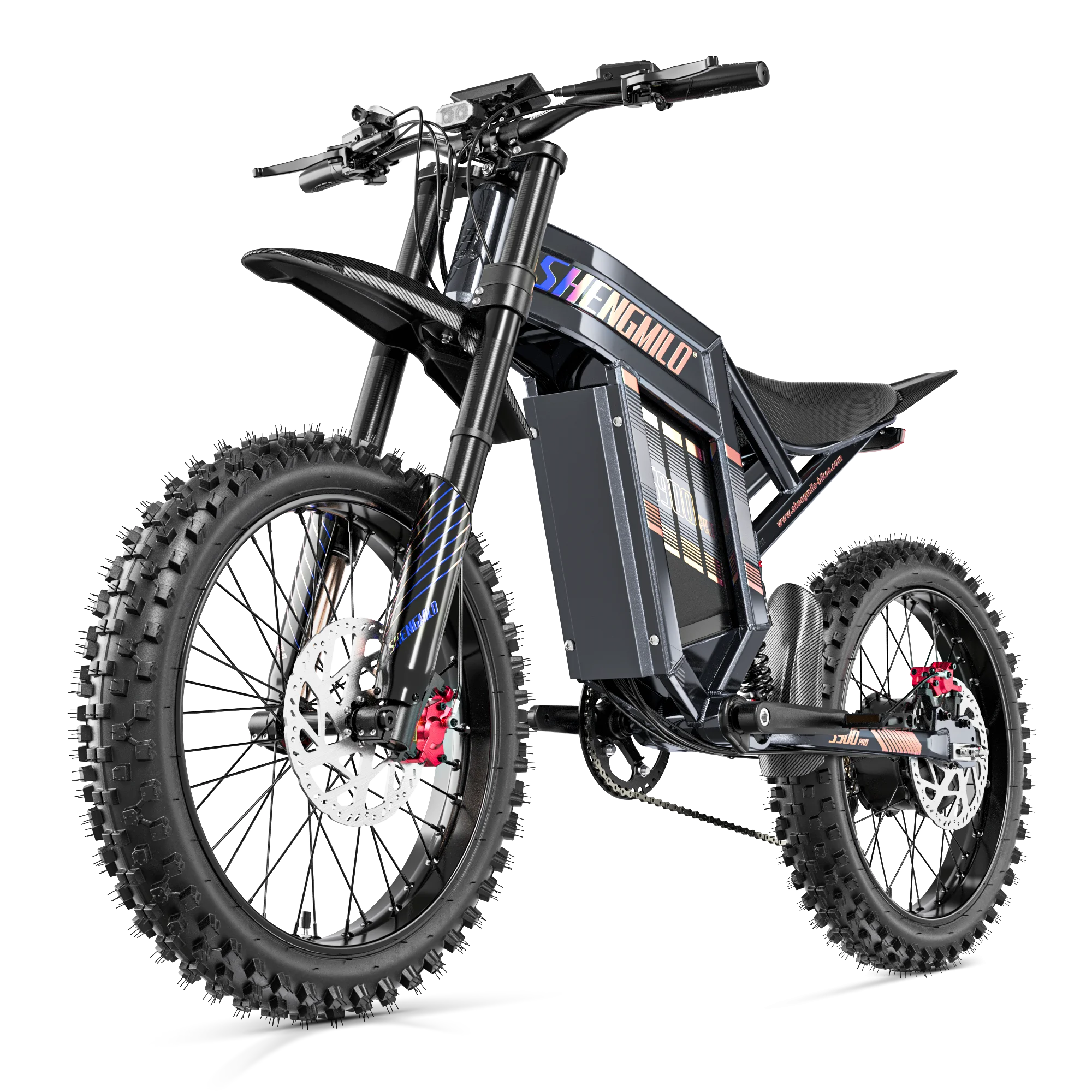 Elektrofahrrad für Erwachsene, Shengmilo S900 Pro, Herren-E-Bike, 60V35Ah Batterie, Elektro-Mountainbike, 19x2,75 Zoll Fatbike
