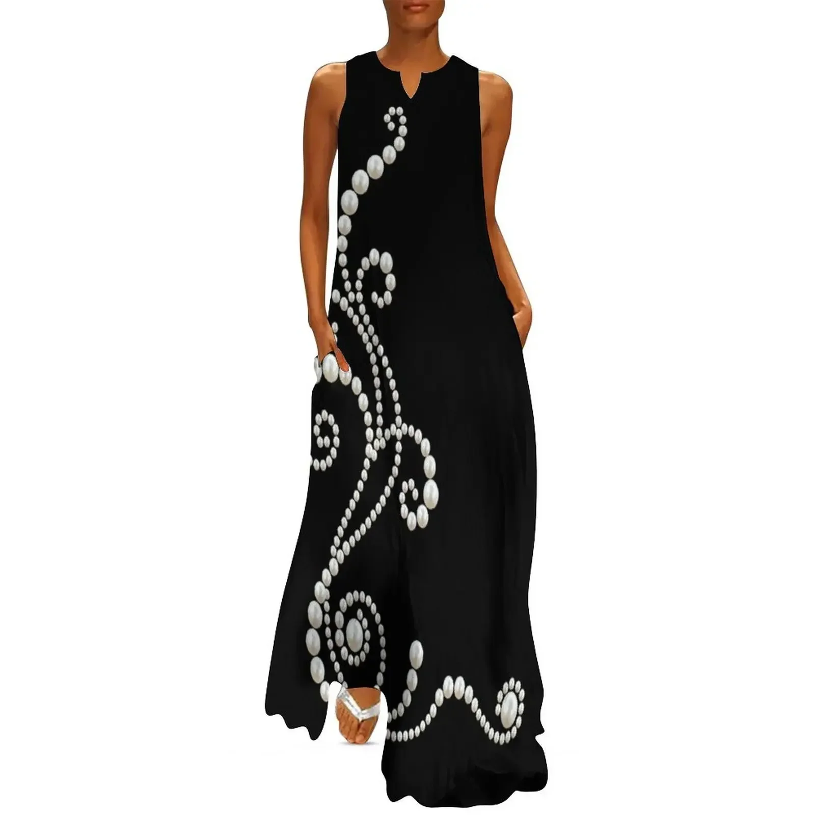 

Pearl Floral Diamond Long Dress long dress women summer dresses women 2025 dress for woman summer 2025 women