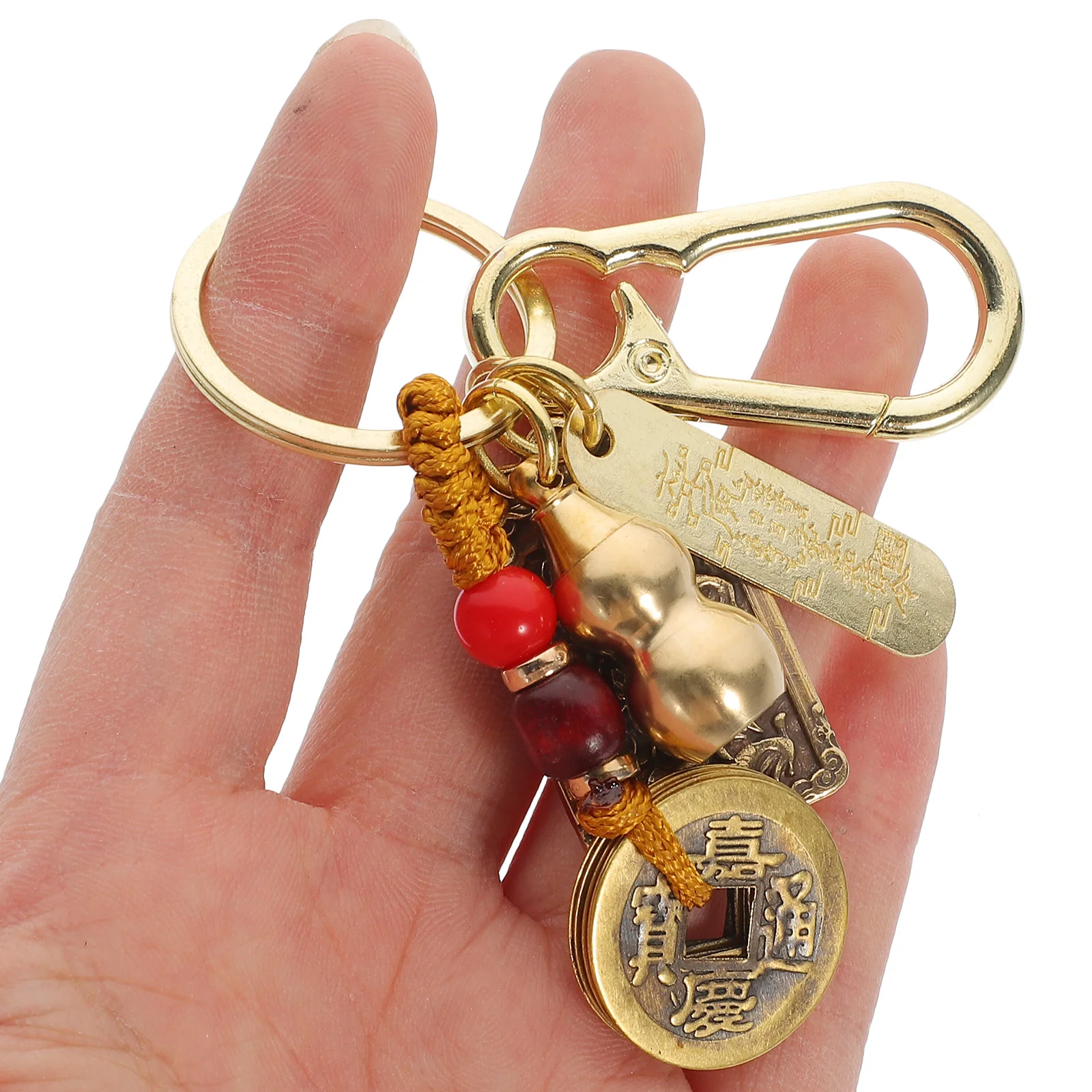 Ring Wu Key Chain Backpack Pendant Rings Chains Bag Small Keychain for Car Keys God of Wealth