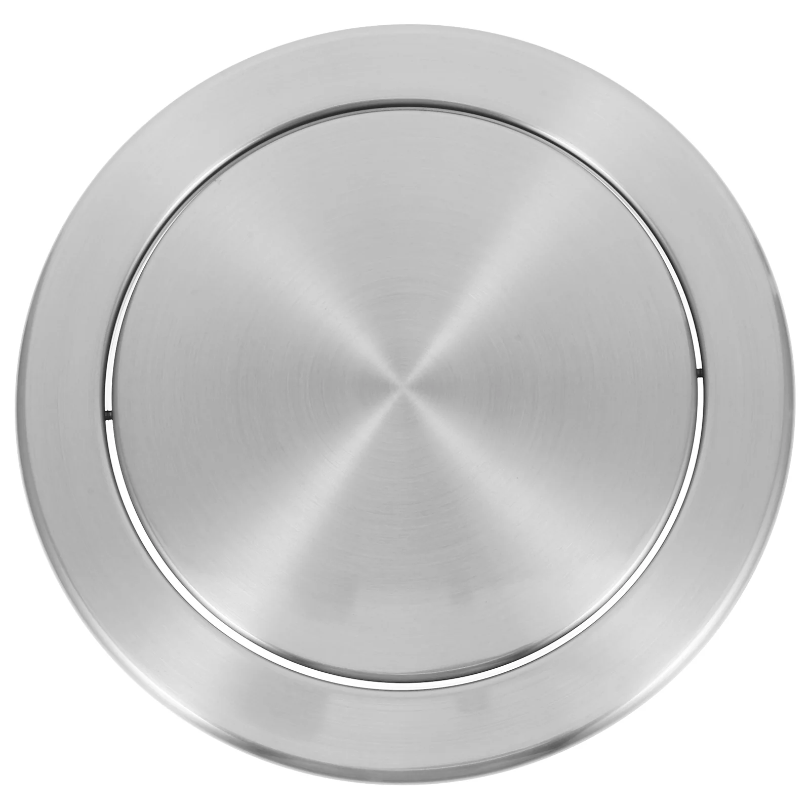 

Accessories Countertop Trash Can Lid Office Bins 430 Stainless Steel Garbage Tabletop Recessed Cover