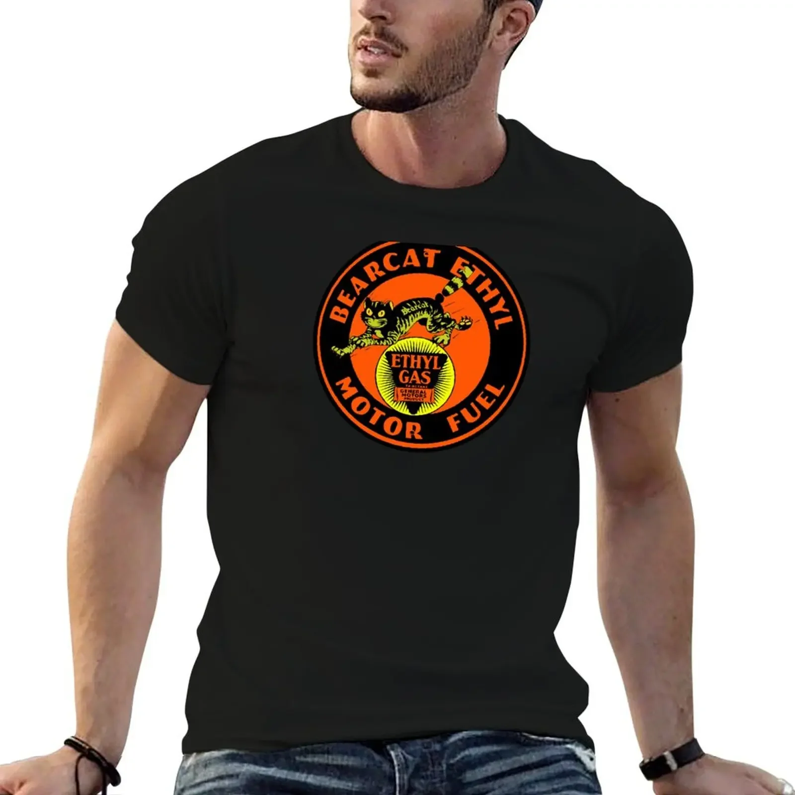 Bear Cat Motor oil T-Shirt blacks shirts graphic graphic shirts men graphic t shirts