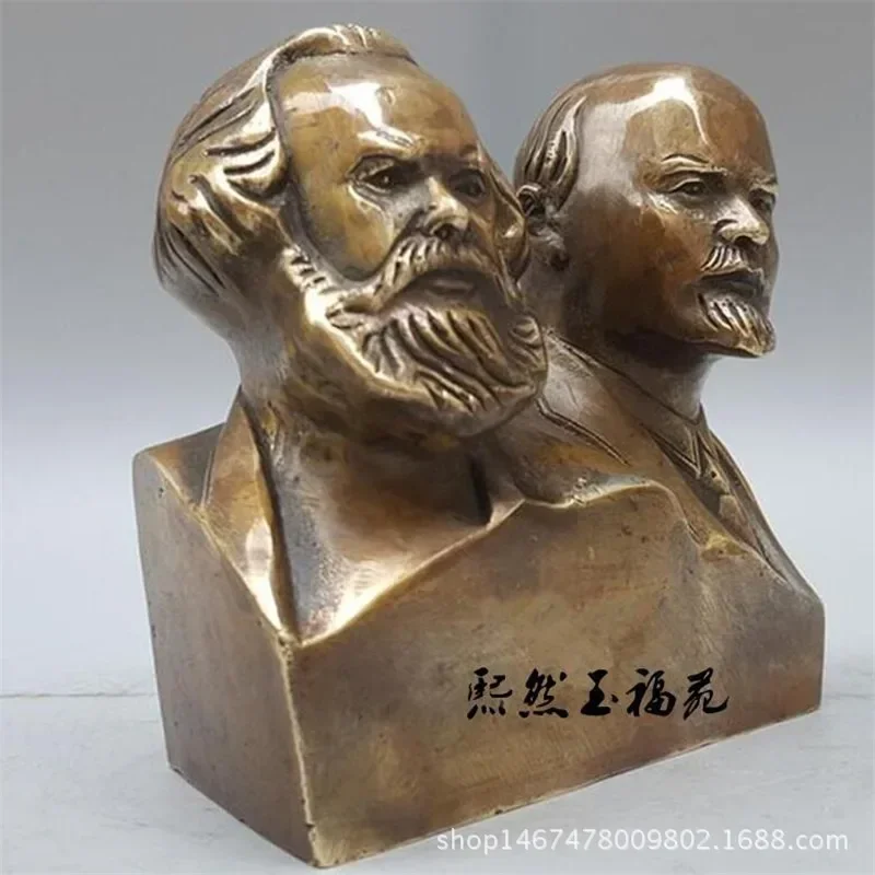 Copper Statue Great Communist Marx And Lenin Bust Bronze Statue