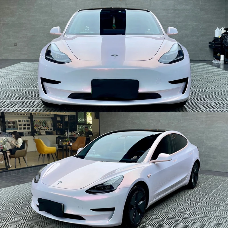 

High Glossy Chameleon Dream Flower Yue Powder Adhesive Vinyl for Car Decals for Vehicle Wrapping Foil Stickers on Car Film Cover
