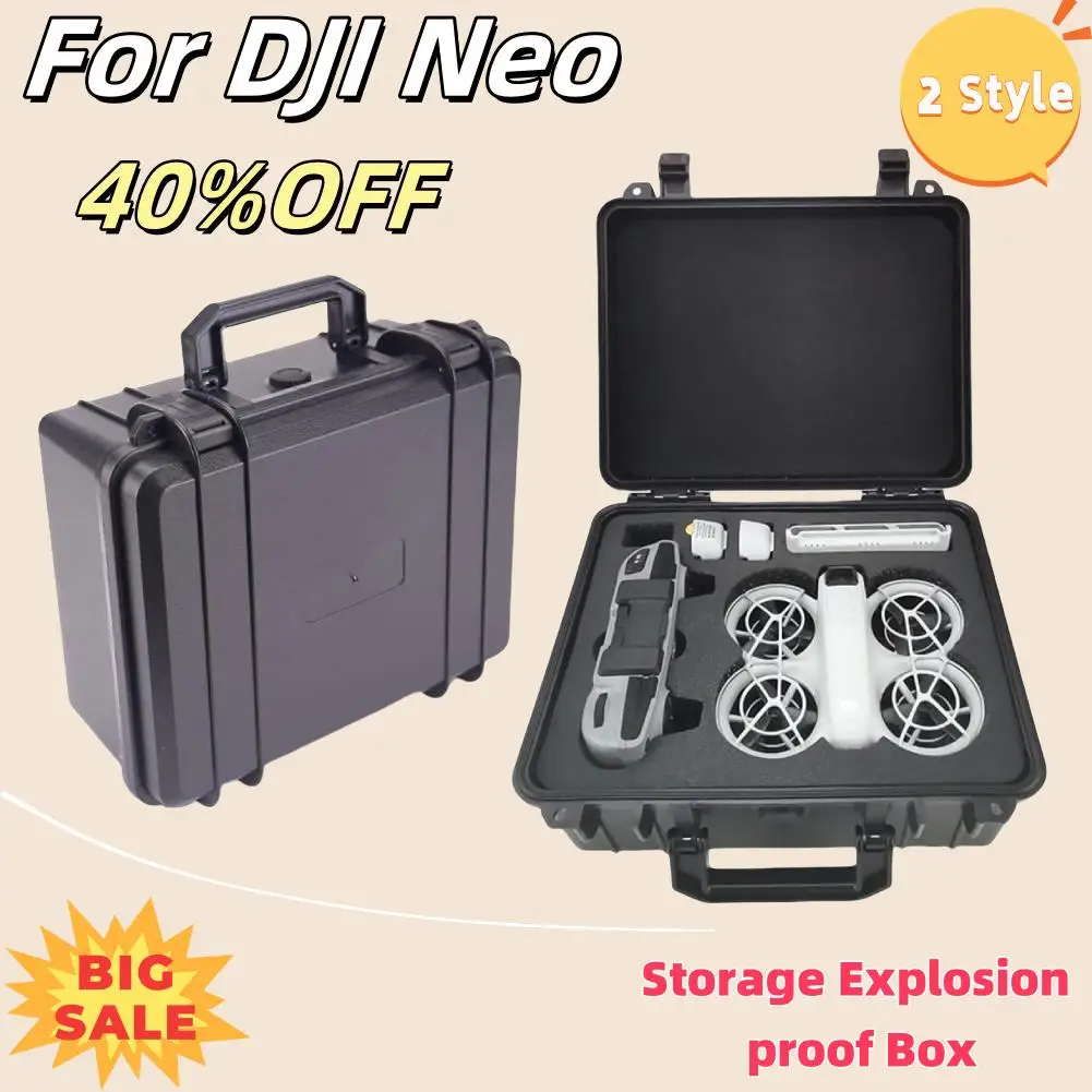 

For DJI Neo Storage Explosion Proof Box Waterproof Outdoor Aerial Drone Accessories Safety Box Protection For DJI Neo Carry Box