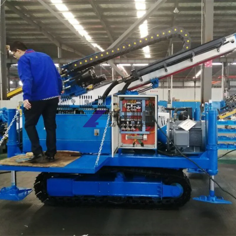 Mobile Full Hydraulic Crawler Anchor Diesel Electric Power Drilling Rig