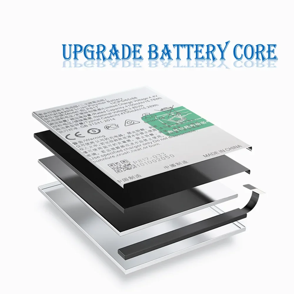 High Quality Replacement Battery For OPPO A15 A15s A16K BLP817 New Mobile Phone 4230mAh Built-in Batteries + Tools