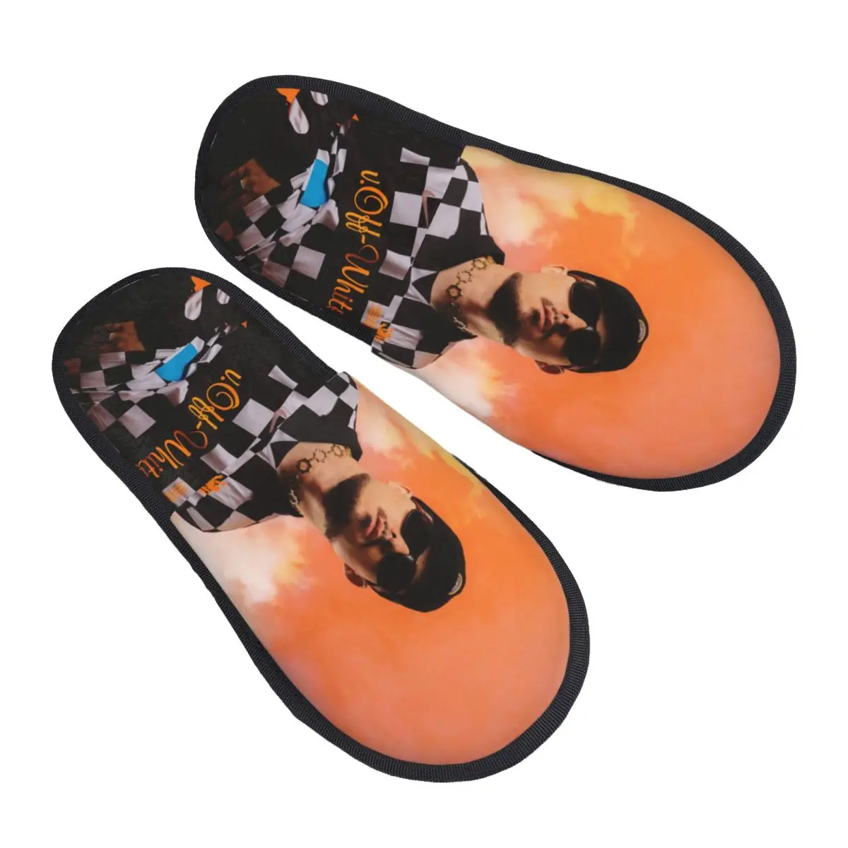 Custom Spanish Rapper Rock Dellafuente Memory Foam Slippers Women Comfy Warm House Slippers