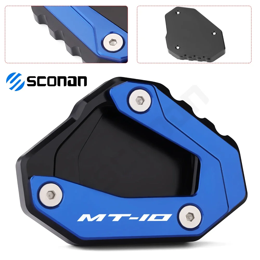 

Motorcycle CNC Aluminum Foot Side Stand Extension Pad Support Plate Accessories For YAMAHA MT10 MT 10 MT-10 SP MT10SP mt-10