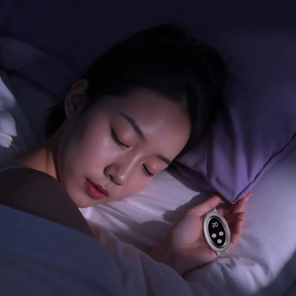 Handheld Rechargeable Sleep Aid Device Microcurrent Relieving Stress and Anxiety Palm Pulse Sleep Massager