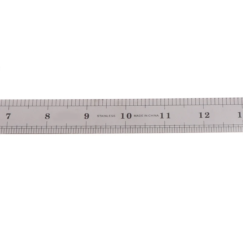 Lightweight Stainless Steel Ruler Rule Measuring Measure Straight Edge with Hole for Easy Hanging for Carpenter Students