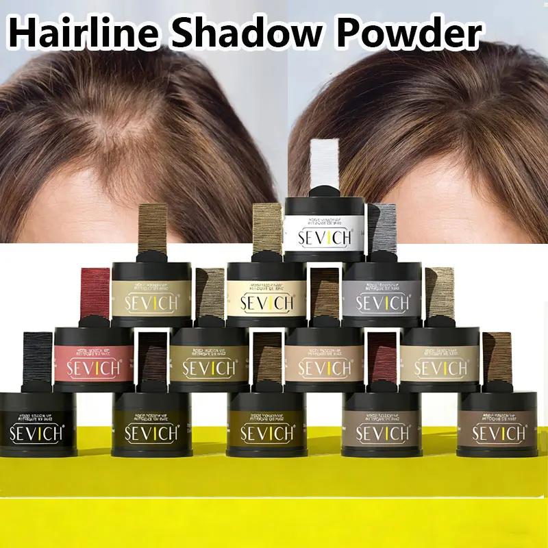 Sevich Hair Shadow Powder 13 Color Instantly Hair Line Powder Women Men Makeup Hair Concealer Natural Cover Hairline Powder