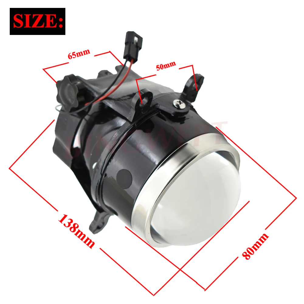 Fog Lights Lens Bi-xenon Projector Len H11 Car Styling For Ford Tourneo Connect MPV 2002~2015