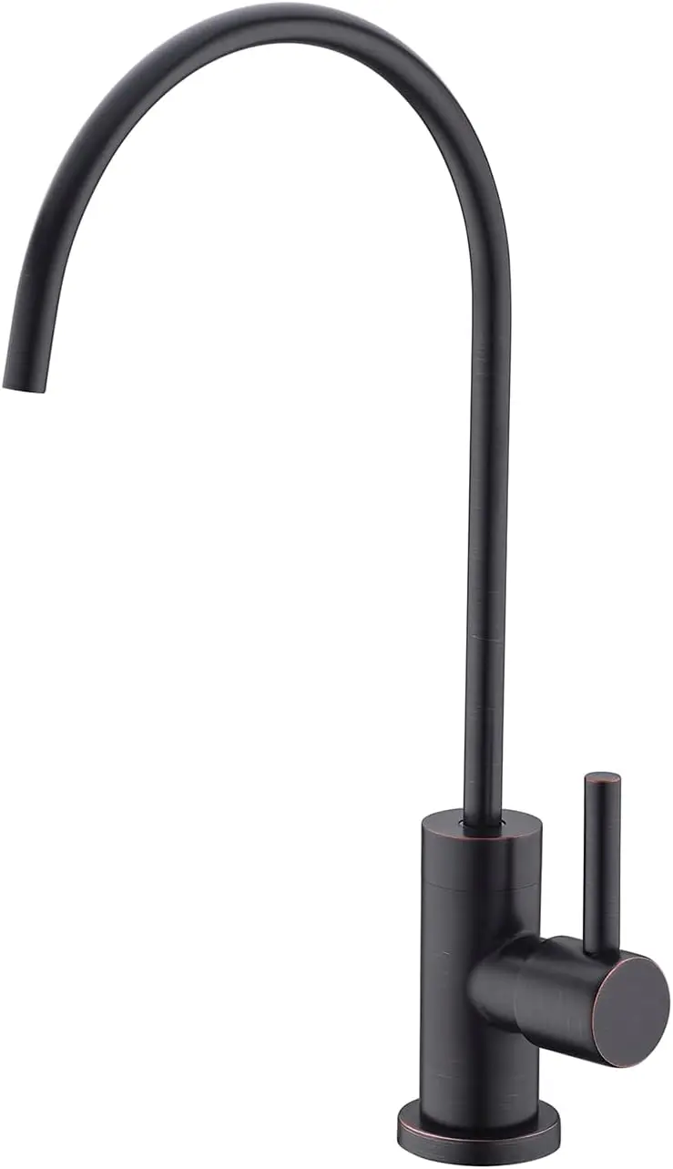 

Смеситель RO из масляной бронзы, 360° ° Поворотный, бессвинцовая латунь, совместимый с системой обратного осмоса и под раковиной.