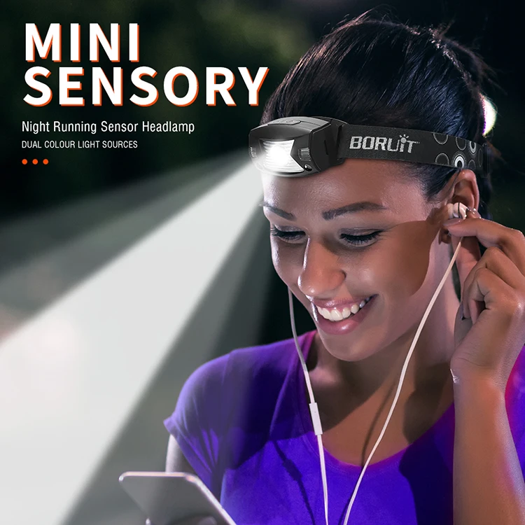 G7 Led Mini Farol Ip65 À Prova D 'Água Recarregável Cabeça Luz 5 Modos 310 Lumens Cabeça Lâmpada Com Sensor de Movimento