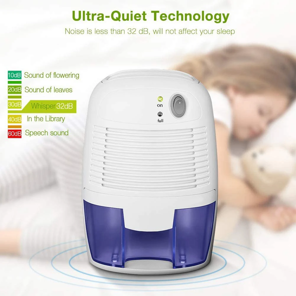 

A66Z Mini Dehumidifier USB Portable Air Dryer Electric Cooling With 500ML Water Tank For Home Bedroom Kitchen Office Car