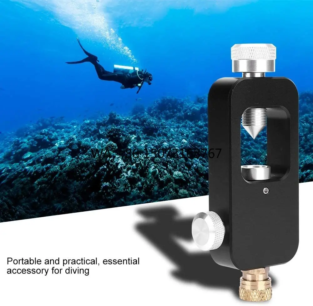 Nachfülladapter für Lufttank aus Aluminiumlegierung auf Mini-Lufttank, Zubehör, passend für DIN/Yoke-Typ