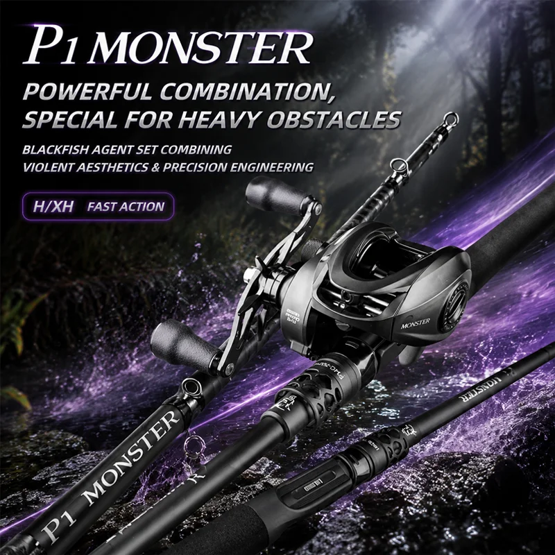 Takuma P1 Monster Lure Rod Ultra Light 30T High Density Carbon Fiber For Monster Fish Fishing Outdoor Beginner Angler