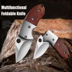 Stainless Steel Mini Knife Folding Househould Portable Pocket Knife Multifunctional Small Knife Fruit Knives Kitchen Tool