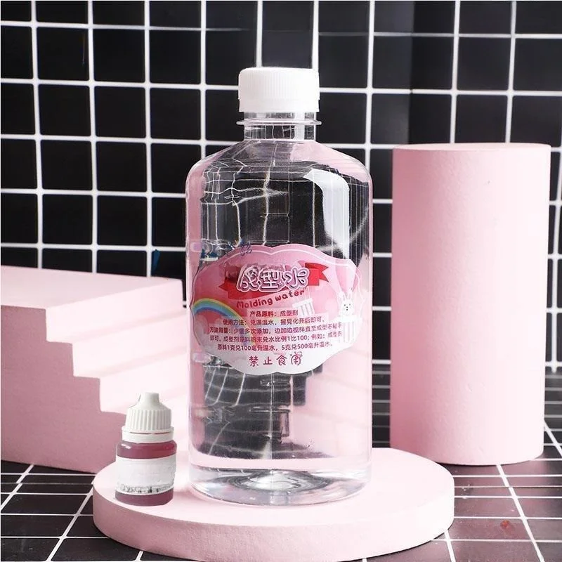 Água para Formação de Slime Não Tóxica em Garrafa Grande, Sem Bórax, Material para Artesanato, Molde de Fada, Bicarbonato de ...