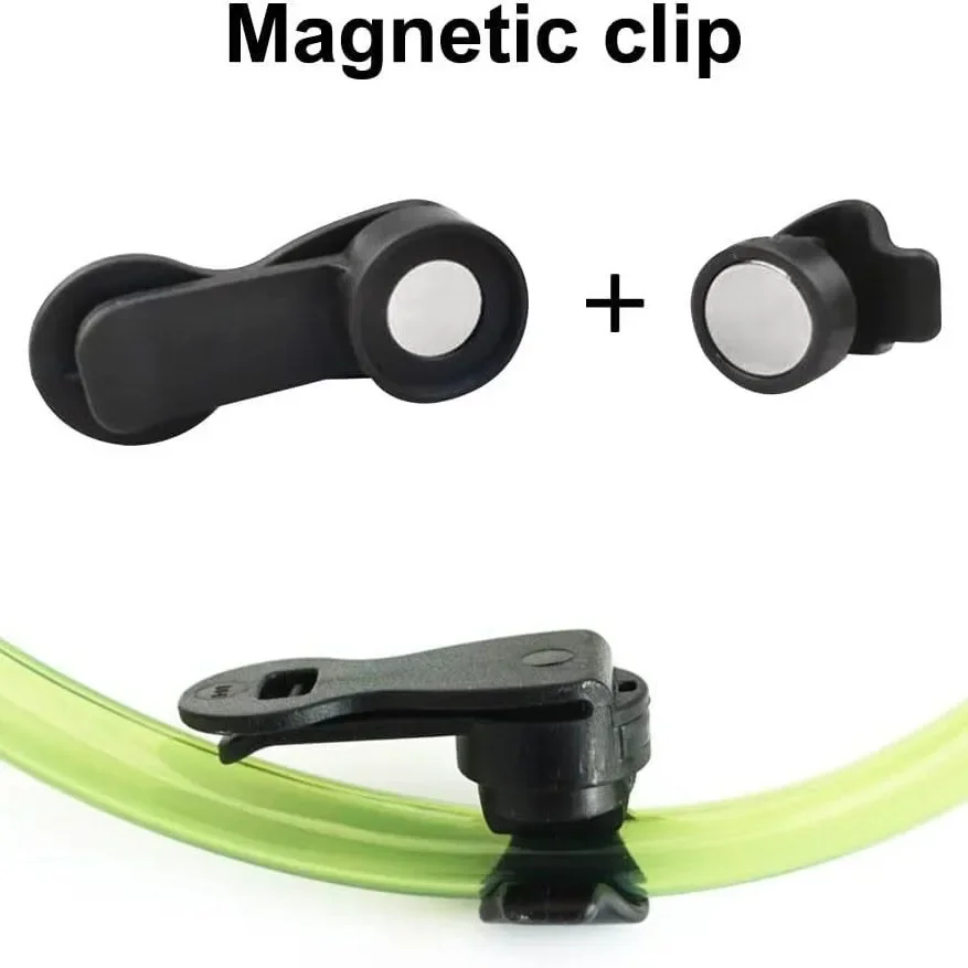 Outdoor Hiking Backpack Hanger Magnetic Drinking Tube Water Bladder Clip Rotatable Drinking Tube Clip Drinking Water Bag Clip - Image 3