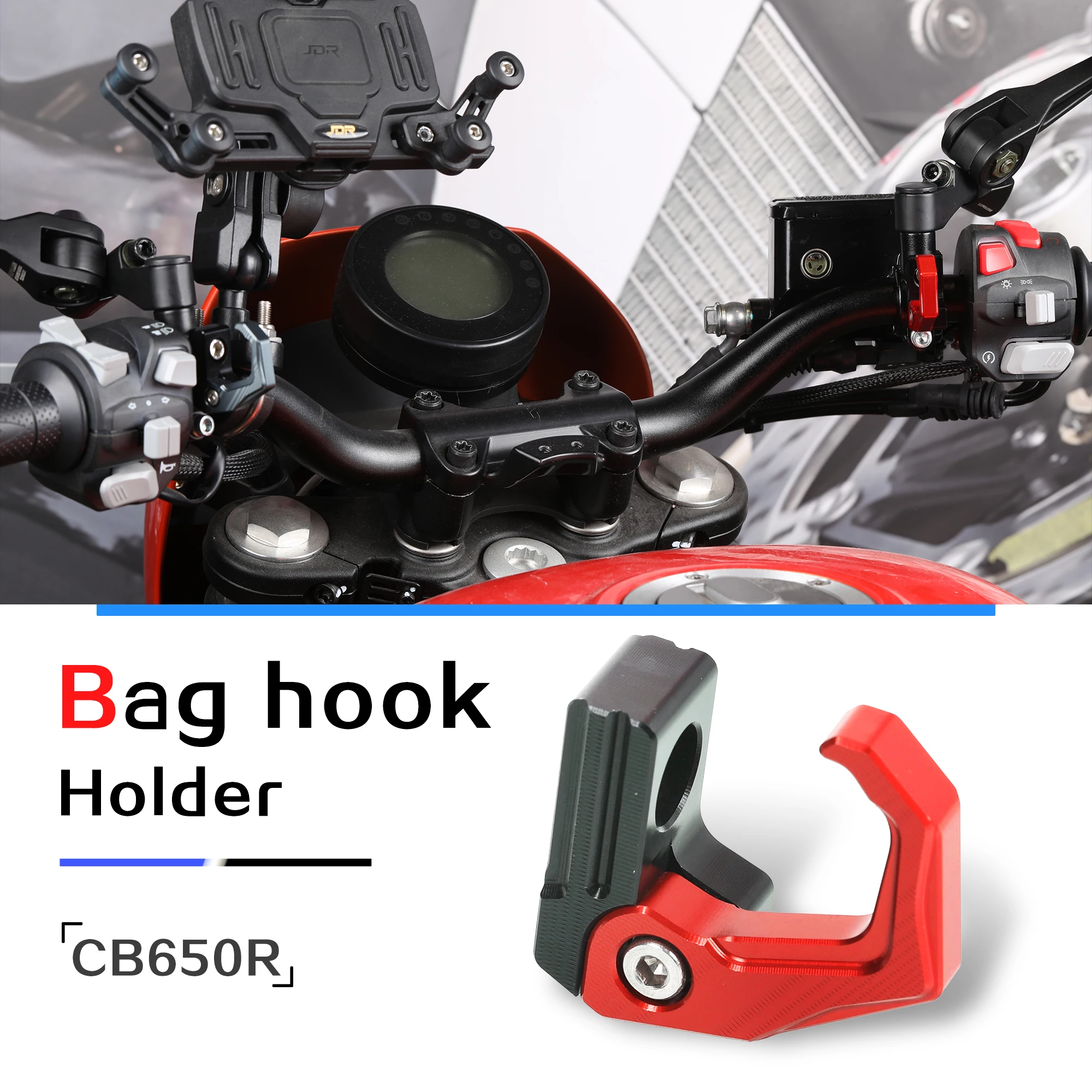 Brake Master Cylinder Bracket Bag Luggage Clamp Helmet Handlebar Mirror Hole Hook Hanger Holder Carry FOR HONDA CB650R cb650r