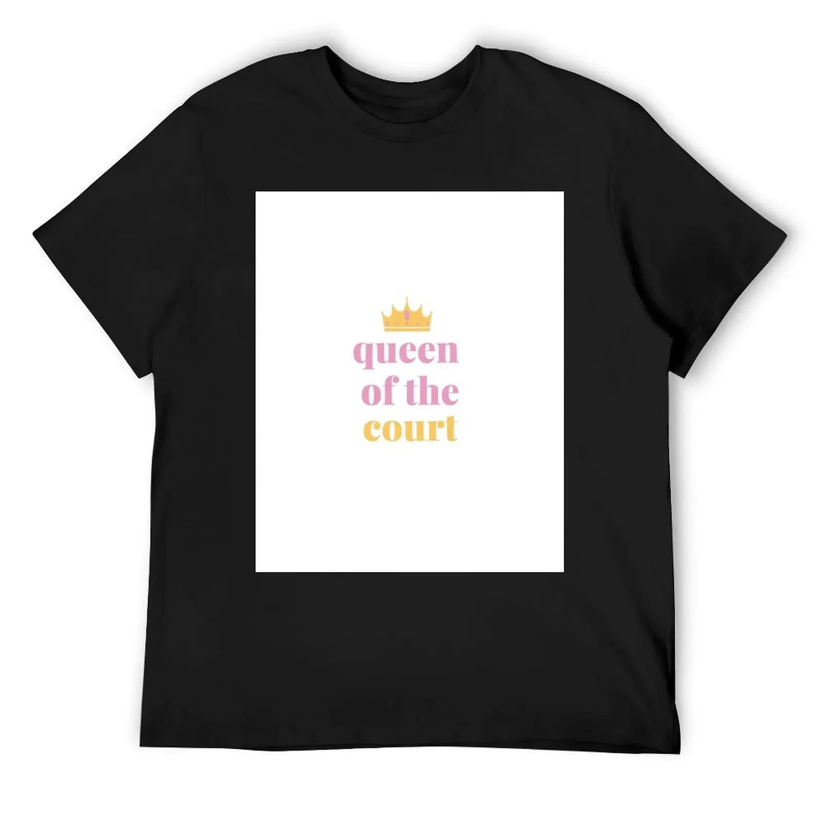 Queen of the Court tennis lover, tennis balls T-Shirt summer clothes new edition mens vintage t shirts